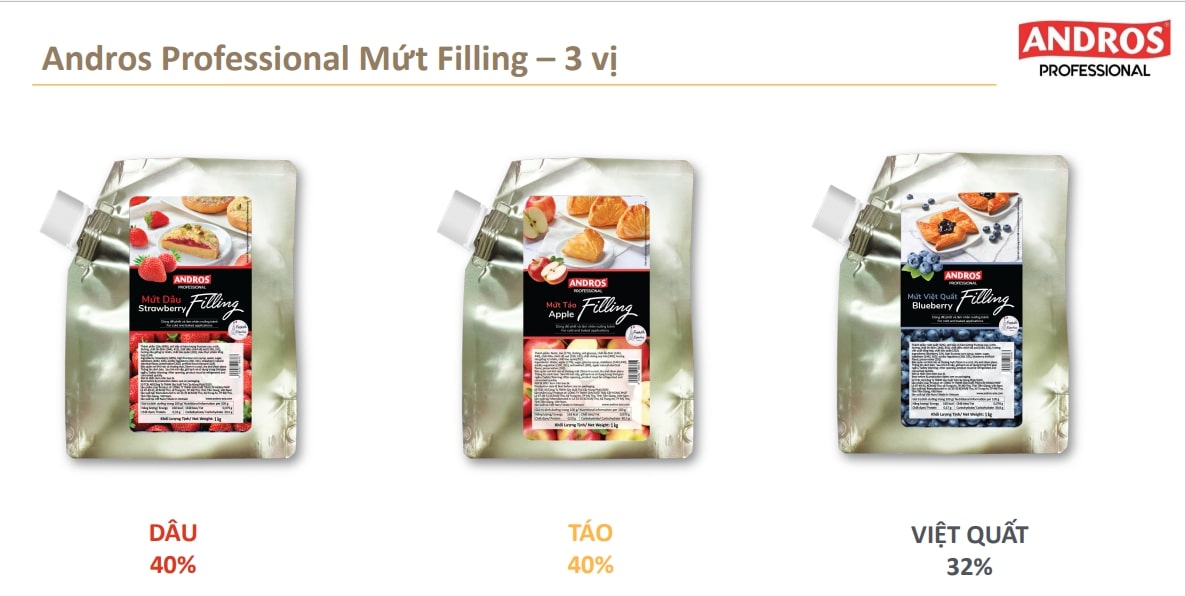 3 vị mứt trái cây