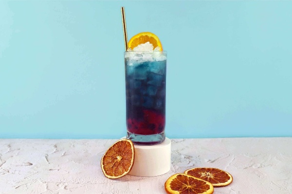 Blue Sunset Mocktail 