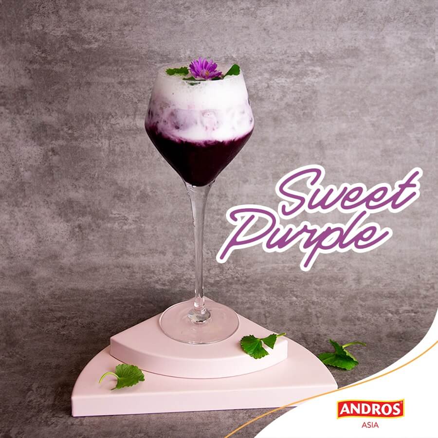 cong thuc pha che sweet purple cocktail