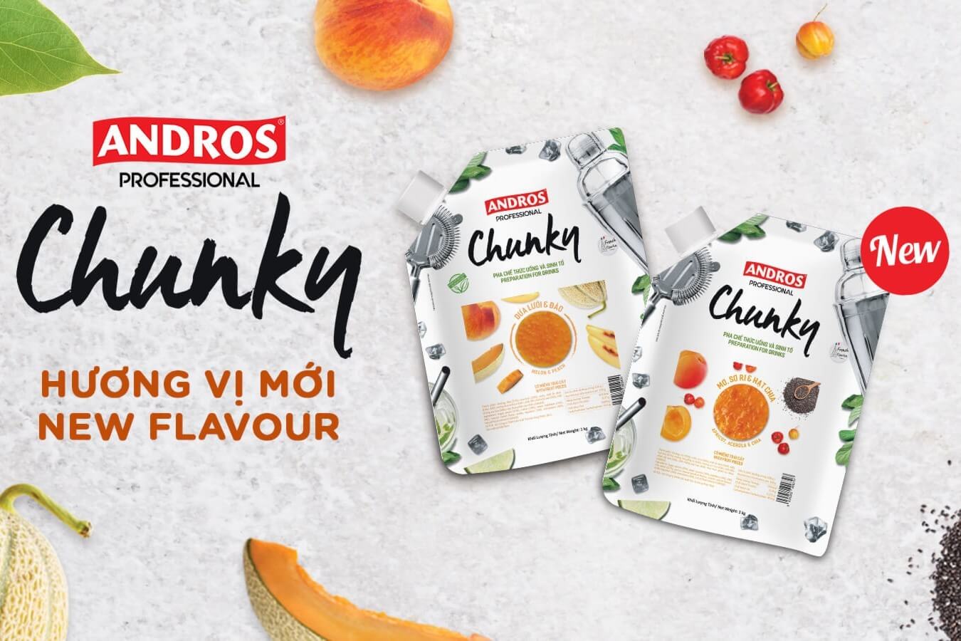 Hương vị mới Chunky Andros 