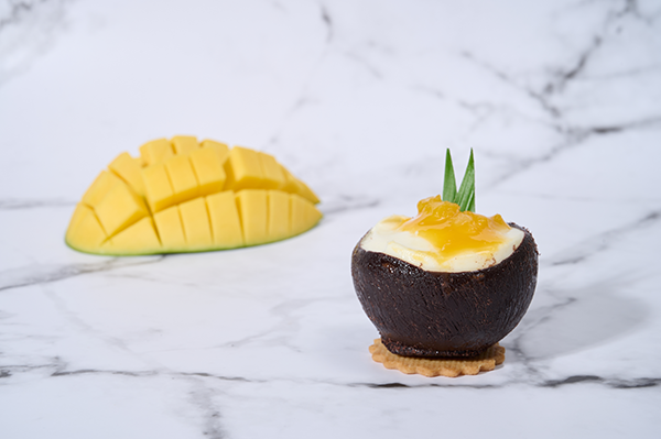 mango coconut mousse