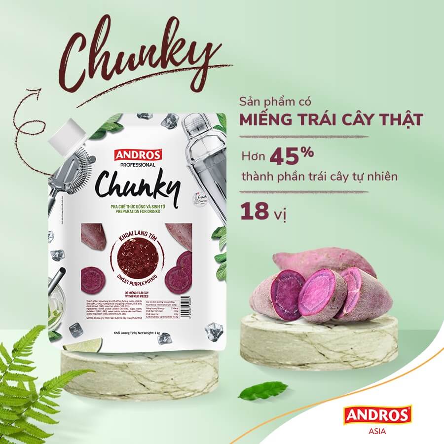 Mứt trái cây tự nhiên Chunky Andros Asia