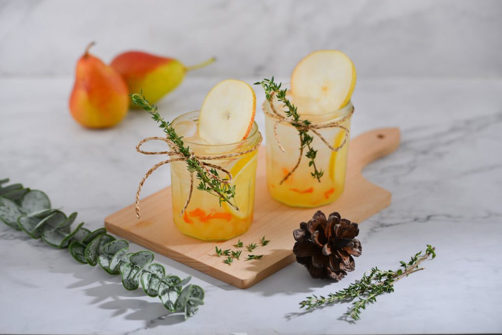 Pear Ginger Sparkling mứt trái cây tươi