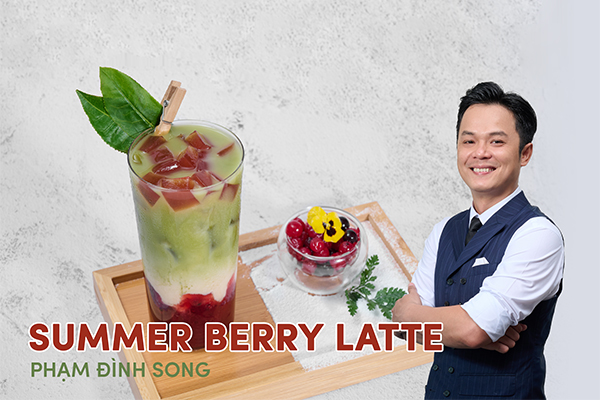 summer berry latte